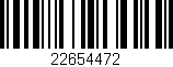 Código de barras (EAN, GTIN, SKU, ISBN): '22654472'