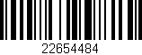 Código de barras (EAN, GTIN, SKU, ISBN): '22654484'