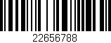 Código de barras (EAN, GTIN, SKU, ISBN): '22656788'