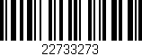 Código de barras (EAN, GTIN, SKU, ISBN): '22733273'