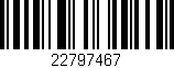 Código de barras (EAN, GTIN, SKU, ISBN): '22797467'