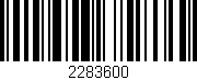 Código de barras (EAN, GTIN, SKU, ISBN): '2283600'