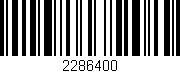 Código de barras (EAN, GTIN, SKU, ISBN): '2286400'