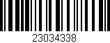 Código de barras (EAN, GTIN, SKU, ISBN): '23034338'