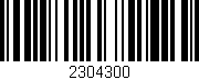 Código de barras (EAN, GTIN, SKU, ISBN): '2304300'