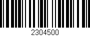 Código de barras (EAN, GTIN, SKU, ISBN): '2304500'