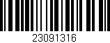 Código de barras (EAN, GTIN, SKU, ISBN): '23091316'