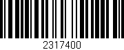 Código de barras (EAN, GTIN, SKU, ISBN): '2317400'