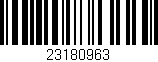 Código de barras (EAN, GTIN, SKU, ISBN): '23180963'