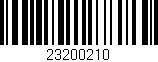 Código de barras (EAN, GTIN, SKU, ISBN): '23200210'