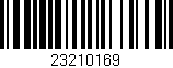 Código de barras (EAN, GTIN, SKU, ISBN): '23210169'
