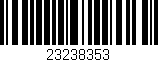 Código de barras (EAN, GTIN, SKU, ISBN): '23238353'