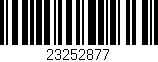 Código de barras (EAN, GTIN, SKU, ISBN): '23252877'