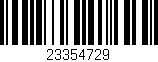 Código de barras (EAN, GTIN, SKU, ISBN): '23354729'