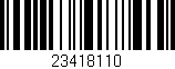 Código de barras (EAN, GTIN, SKU, ISBN): '23418110'