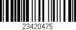 Código de barras (EAN, GTIN, SKU, ISBN): '23420475'