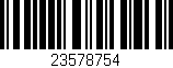 Código de barras (EAN, GTIN, SKU, ISBN): '23578754'