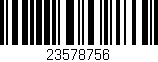 Código de barras (EAN, GTIN, SKU, ISBN): '23578756'