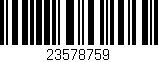 Código de barras (EAN, GTIN, SKU, ISBN): '23578759'