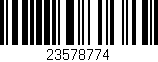 Código de barras (EAN, GTIN, SKU, ISBN): '23578774'