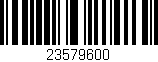Código de barras (EAN, GTIN, SKU, ISBN): '23579600'