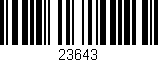 Código de barras (EAN, GTIN, SKU, ISBN): '23643'