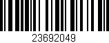 Código de barras (EAN, GTIN, SKU, ISBN): '23692049'