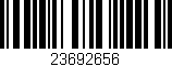 Código de barras (EAN, GTIN, SKU, ISBN): '23692656'