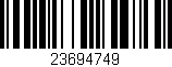 Código de barras (EAN, GTIN, SKU, ISBN): '23694749'