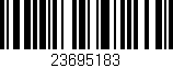 Código de barras (EAN, GTIN, SKU, ISBN): '23695183'
