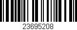 Código de barras (EAN, GTIN, SKU, ISBN): '23695208'
