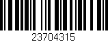Código de barras (EAN, GTIN, SKU, ISBN): '23704315'