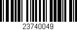Código de barras (EAN, GTIN, SKU, ISBN): '23740049'