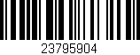 Código de barras (EAN, GTIN, SKU, ISBN): '23795904'