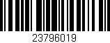 Código de barras (EAN, GTIN, SKU, ISBN): '23796019'