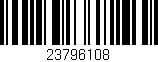 Código de barras (EAN, GTIN, SKU, ISBN): '23796108'