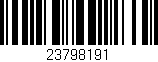 Código de barras (EAN, GTIN, SKU, ISBN): '23798191'