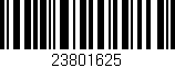 Código de barras (EAN, GTIN, SKU, ISBN): '23801625'
