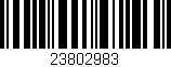 Código de barras (EAN, GTIN, SKU, ISBN): '23802983'