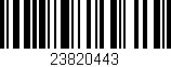 Código de barras (EAN, GTIN, SKU, ISBN): '23820443'