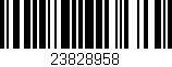 Código de barras (EAN, GTIN, SKU, ISBN): '23828958'