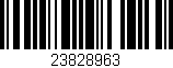 Código de barras (EAN, GTIN, SKU, ISBN): '23828963'