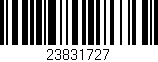 Código de barras (EAN, GTIN, SKU, ISBN): '23831727'