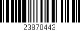 Código de barras (EAN, GTIN, SKU, ISBN): '23870443'