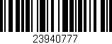 Código de barras (EAN, GTIN, SKU, ISBN): '23940777'