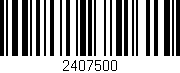 Código de barras (EAN, GTIN, SKU, ISBN): '2407500'