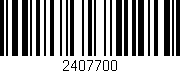 Código de barras (EAN, GTIN, SKU, ISBN): '2407700'