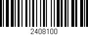 Código de barras (EAN, GTIN, SKU, ISBN): '2408100'