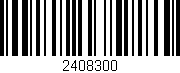 Código de barras (EAN, GTIN, SKU, ISBN): '2408300'