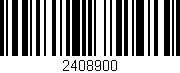 Código de barras (EAN, GTIN, SKU, ISBN): '2408900'